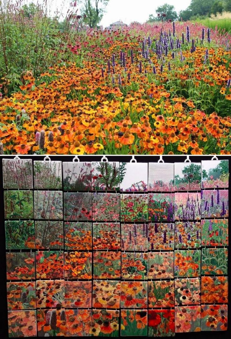 bordado de jardín