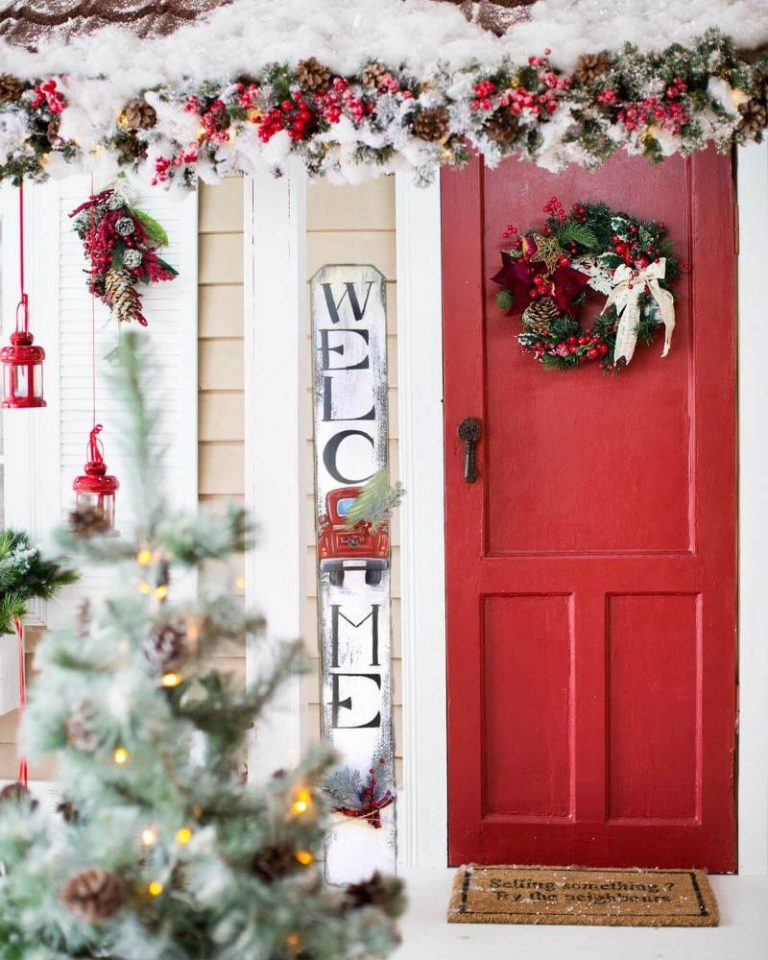 decoración jardín Navidad